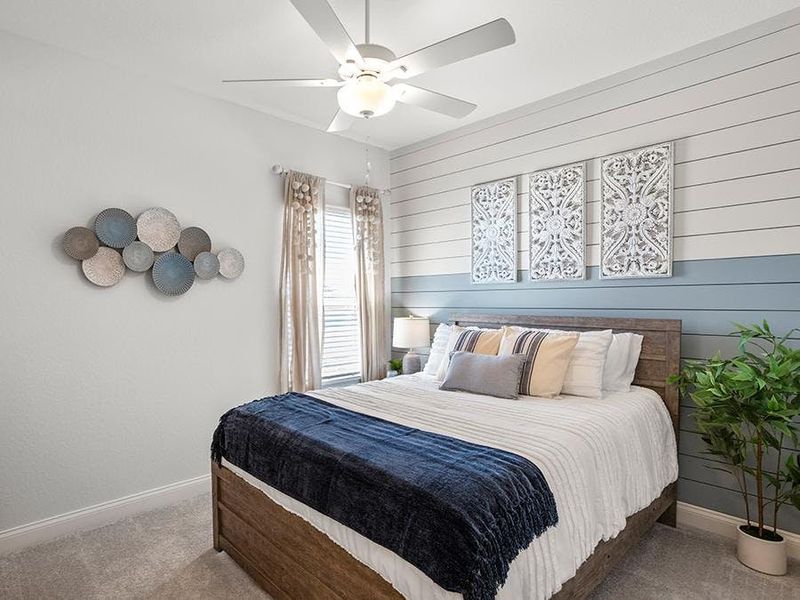 Secondary bedrooms provide space for everyone in your household - Shelby model home in Auburndale, FL