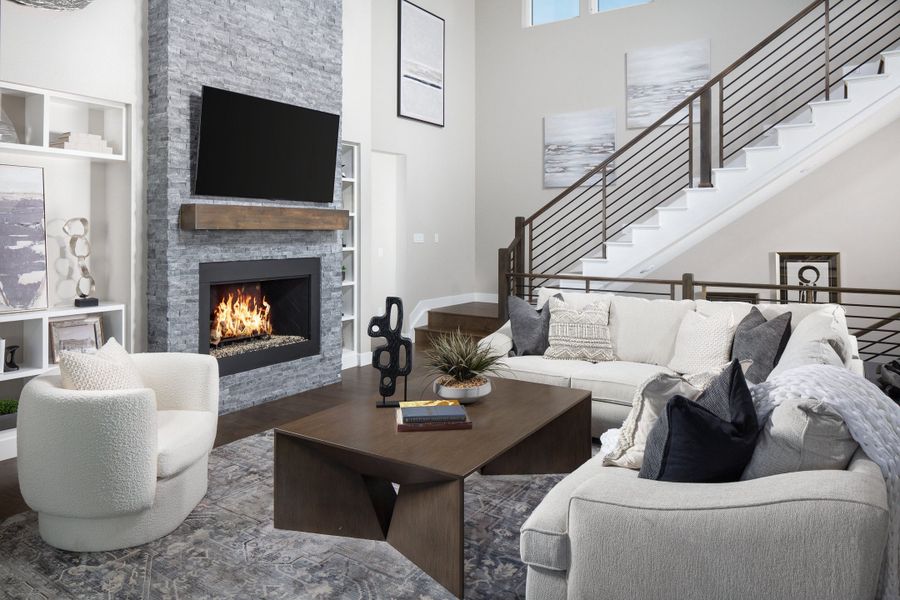 Furnished interior in a model home at The Summit at Castle Pines in Castle Pines (Image 23).