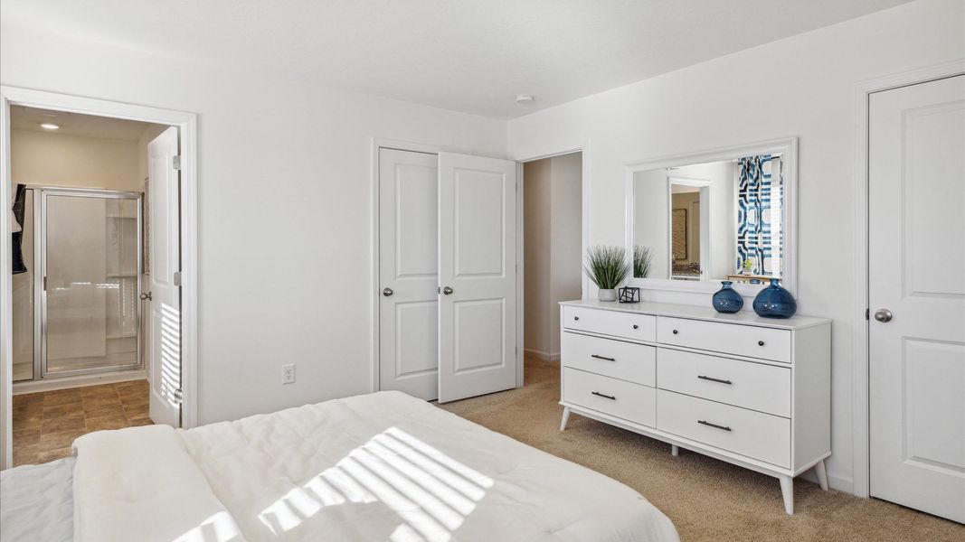 Furnished interior in a model home at The Hideaway at Fox Meadows in Bluff City (Image 20).