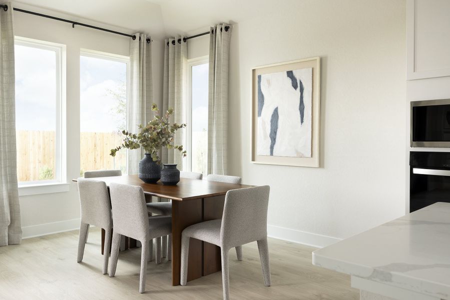Furnished interior in a model home at Venado Crossing in Cibolo (Image 9).