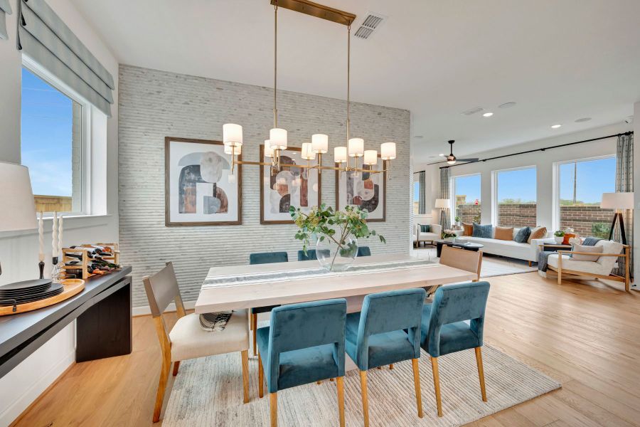 Furnished interior in a model home at Sienna 40' Homesites in Missouri City (Image 9).