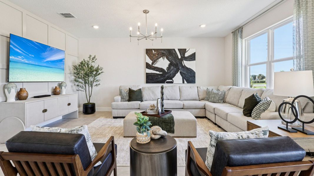 Furnished interior in a model home at Lakeside at Satilla in St. Cloud (Image 5).