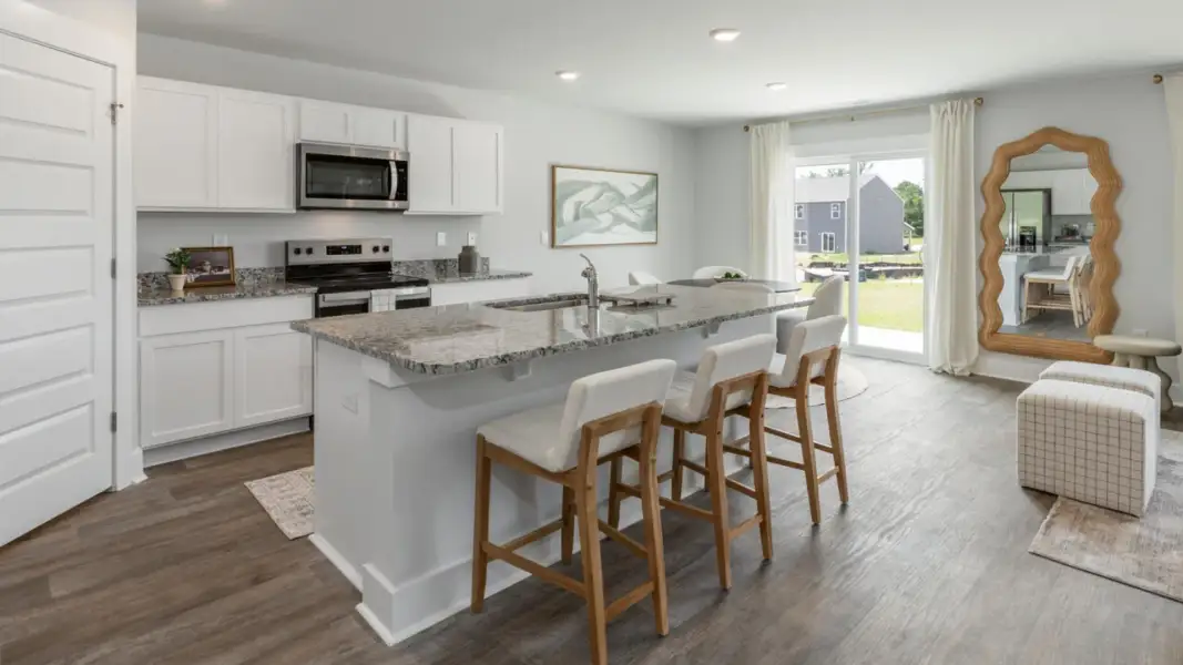 Furnished interior in a model home at Brookside in Richlands (Image 5).
