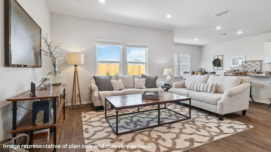 Furnished interior in a model home at Seneca Trails in Leon Valley (Image 2).