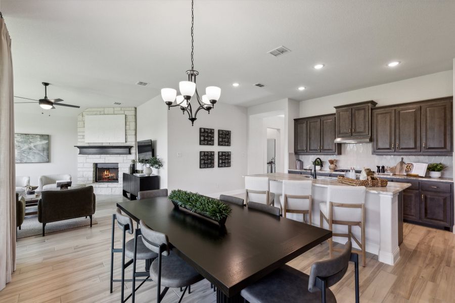 Furnished interior in a model home at Belle Meadows in Cleburne (Image 18).