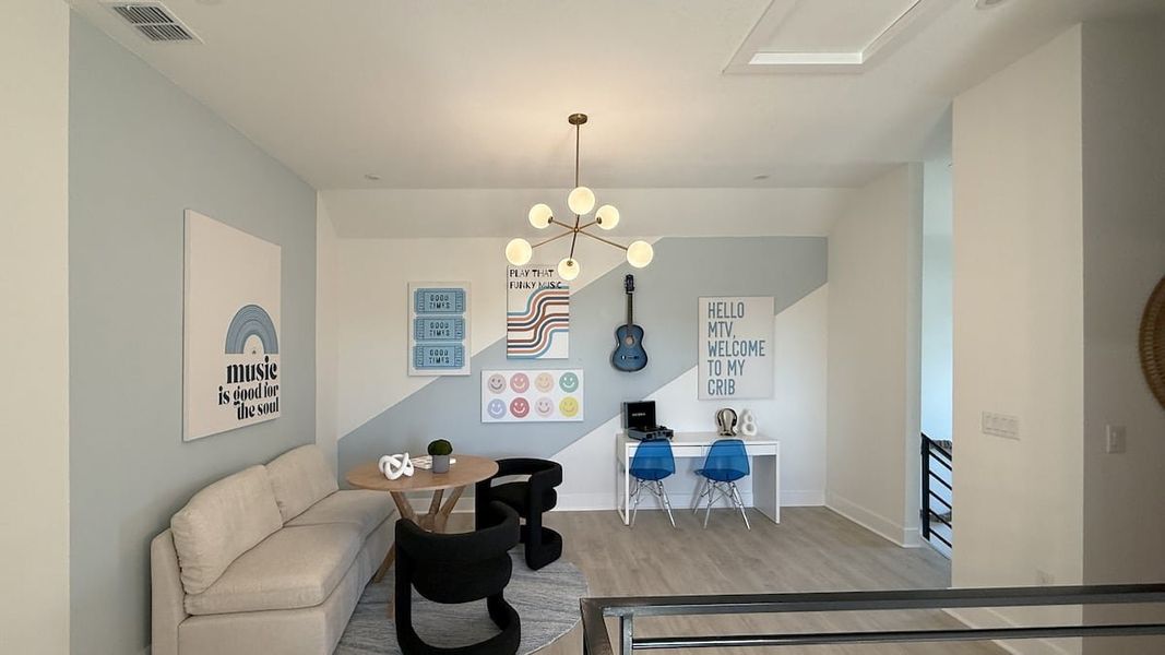 Furnished interior in a model home at Persimmon in Buda (Image 21).