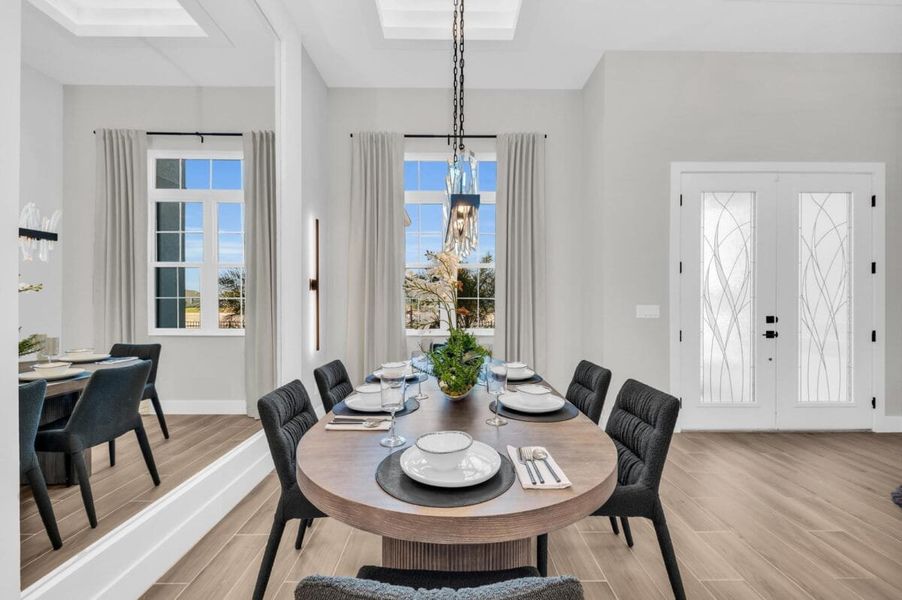 Furnished interior in a model home at Artisan at Watercolor Place in Bradenton (Image 155).
