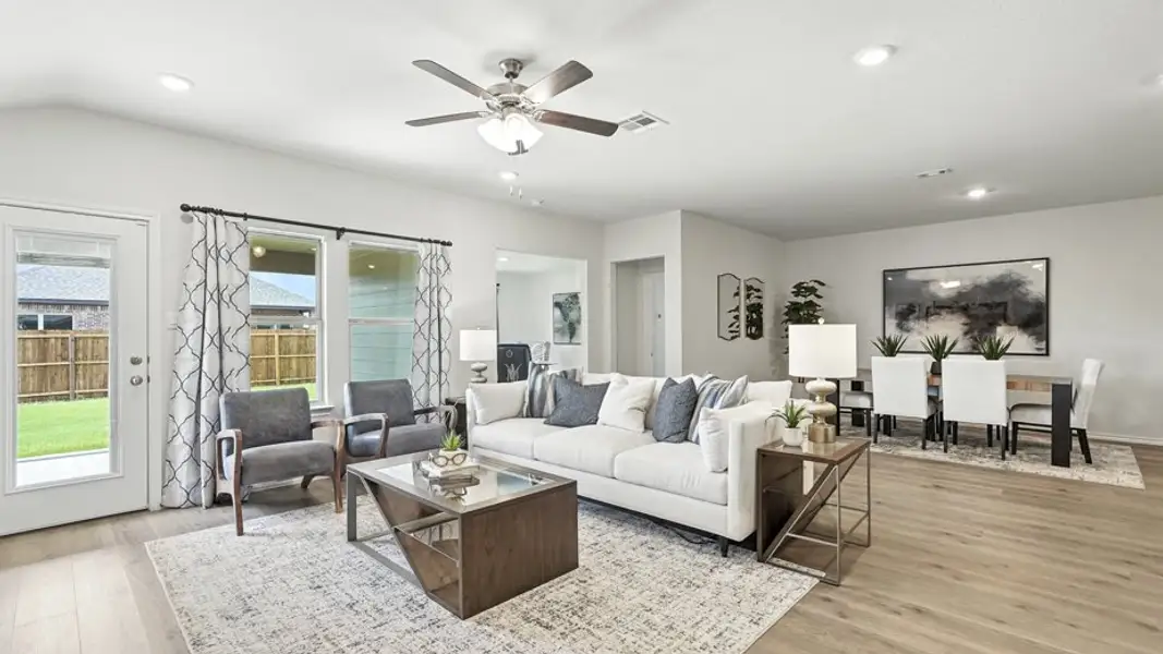 Furnished interior in a model home at Waverly Estates in Josephine (Image 7). Furnished interior in a model home at Waverly Estates in Josephine (Image 7).