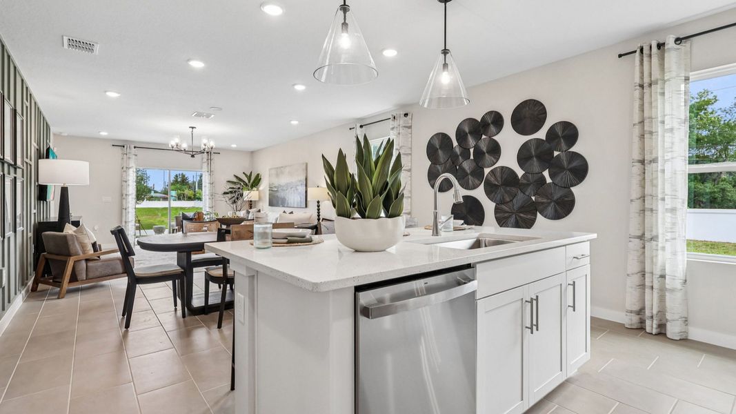 Flagler Model Floor Plan Kitchen by DRB Homes in Liberty Trace in Haines City, FL Flagler Model Floor Plan Kitchen by DRB Homes in Liberty Trace in Haines City, FL