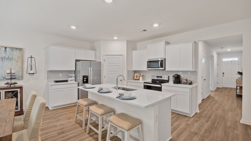 Furnished interior in a model home at Cottages at Blue Ridge in Bonaire (Image 4).