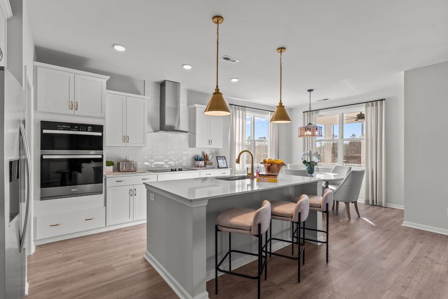 Furnished interior in a model home at Terrapin in Leland (Image 5).