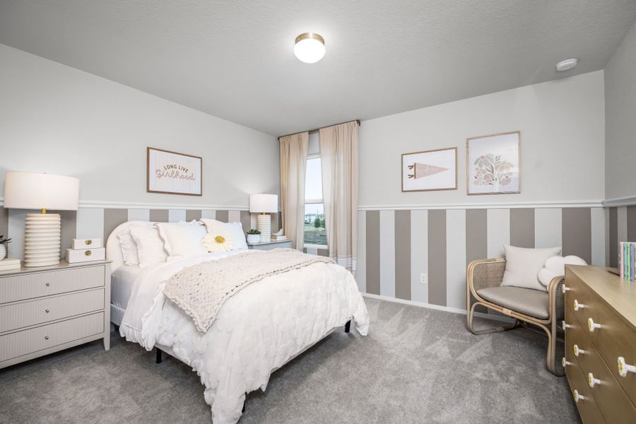 Furnished interior in a model home at Applewhite Meadows in San Antonio (Image 52).