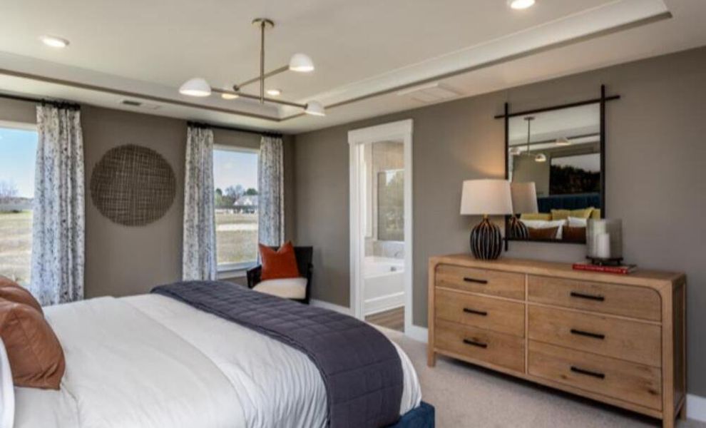 Furnished interior in a model home at Black Forest Pointe in Benson (Image 21).