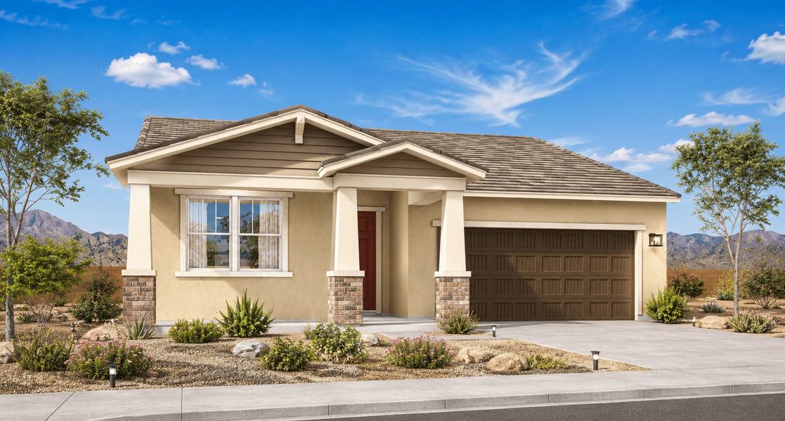 Front exterior of a home in the Alta Vida at Westpark community, located in Buckeye, AZ (Image 21). Front exterior of a home in the Alta Vida at Westpark community, located in Buckeye, AZ (Image 21).