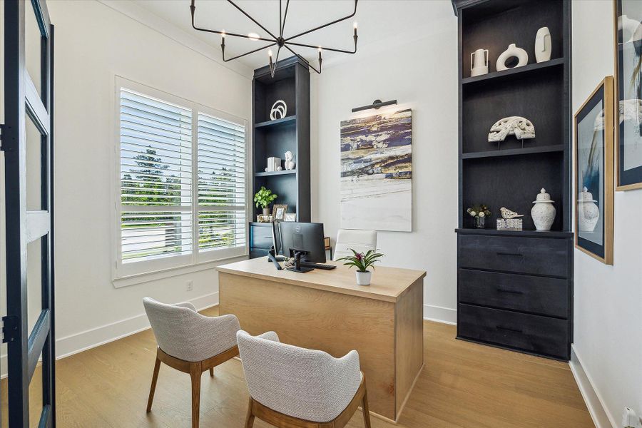 Furnished interior in a model home at Kresston - 65' in Montgomery (Image 10).