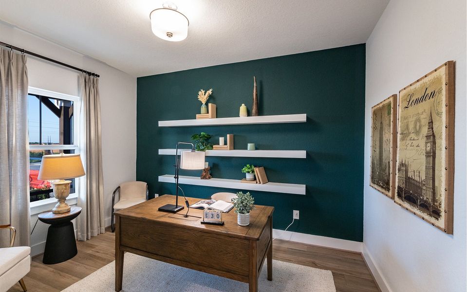 Furnished interior in a model home at Brush Creek in Fairview (Image 13). Furnished interior in a model home at Brush Creek in Fairview (Image 13).