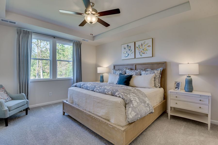 Peaceful, spacious primary bedrooms that feel like a true retreat Peaceful, spacious primary bedrooms that feel like a true retreat