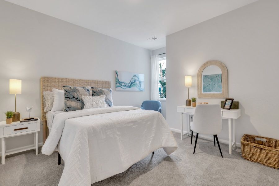 Furnished interior in a model home at Westbrook Retreat Villas at Savannah Quarters in Pooler (Image 27).