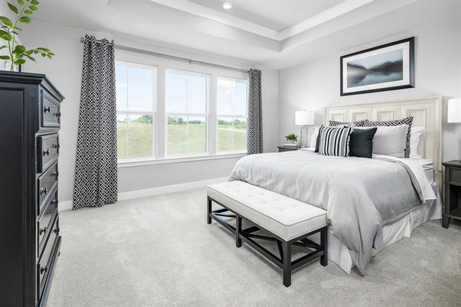 Furnished interior in a model home at Mountain View in Thompson's Station (Image 6).