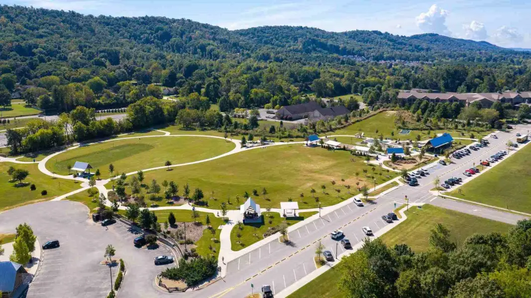 Aerial view of the Lillie Acres community in Chattanooga, TN, showing layout and nearby surroundings (Image 9).