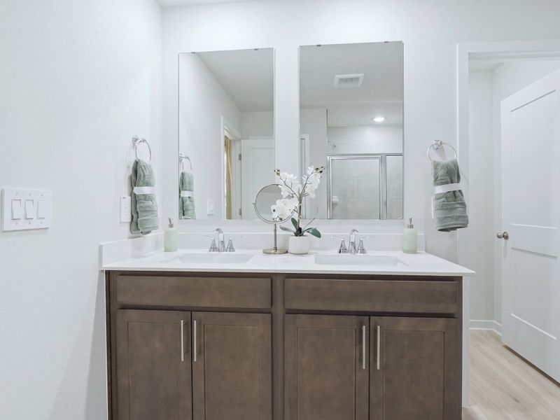 Furnished interior in a model home at The Heritage at Buffaloe Reserve in Raleigh (Image 14). Furnished interior in a model home at The Heritage at Buffaloe Reserve in Raleigh (Image 14).