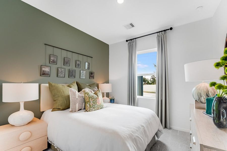 Furnished interior in a model home at Raburn Reserve 50s in Tomball (Image 69).