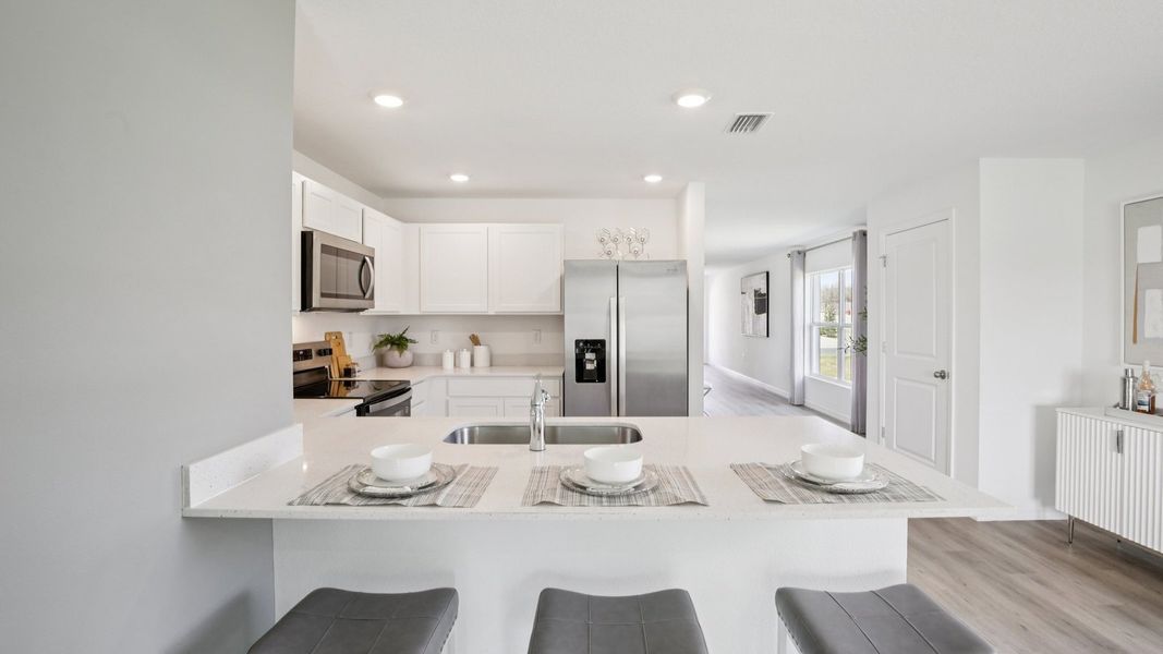 Furnished interior in a model home at Northwater at Two Rivers in Zephyrhills (Image 6). Furnished interior in a model home at Northwater at Two Rivers in Zephyrhills (Image 6).