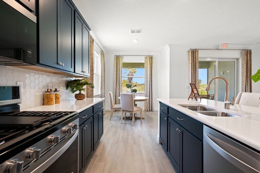 Furnished interior in a model home at Sebastian Highlands in Sebastian (Image 6).