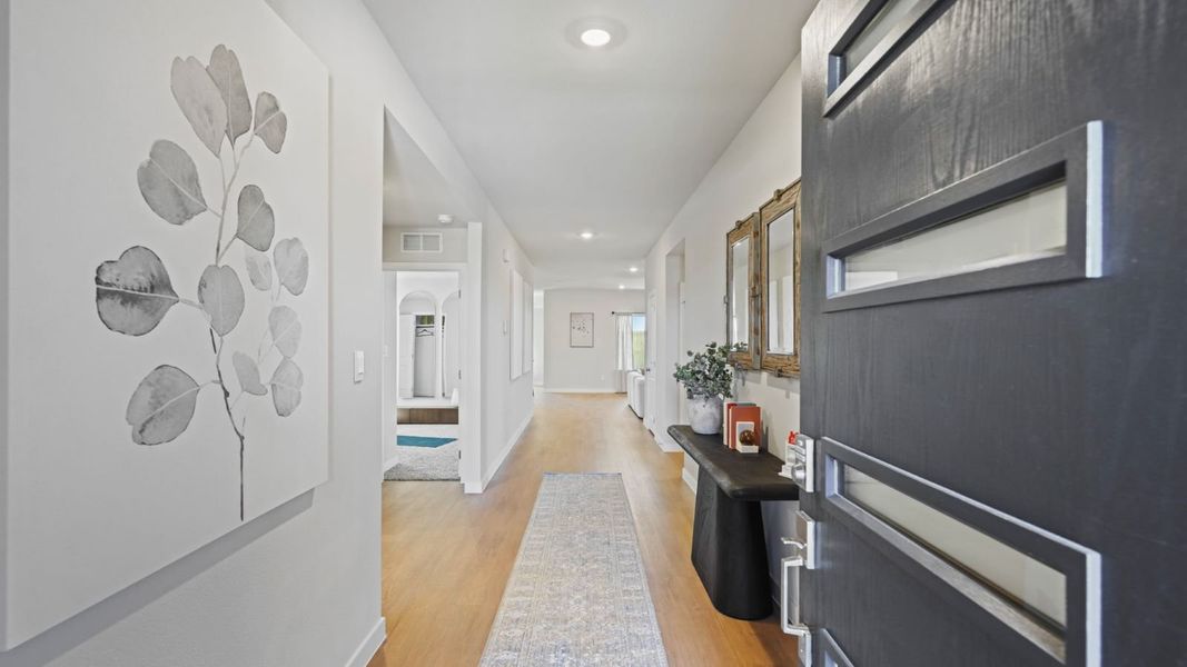 Furnished interior in a model home at Portland Village in Portland (Image 5).