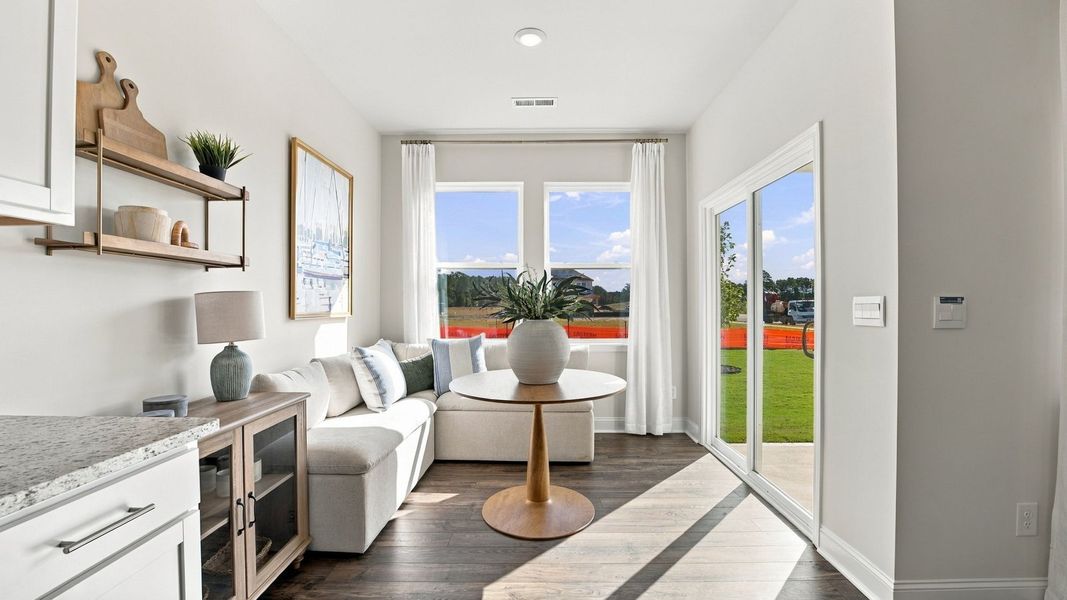Furnished interior in a model home at West New Bern in New Bern (Image 20).