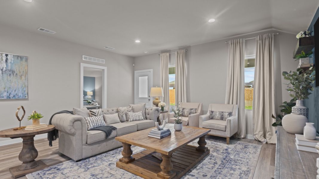 Furnished interior in a model home at Homestead at Parks Bell Ranch in Odessa (Image 8).