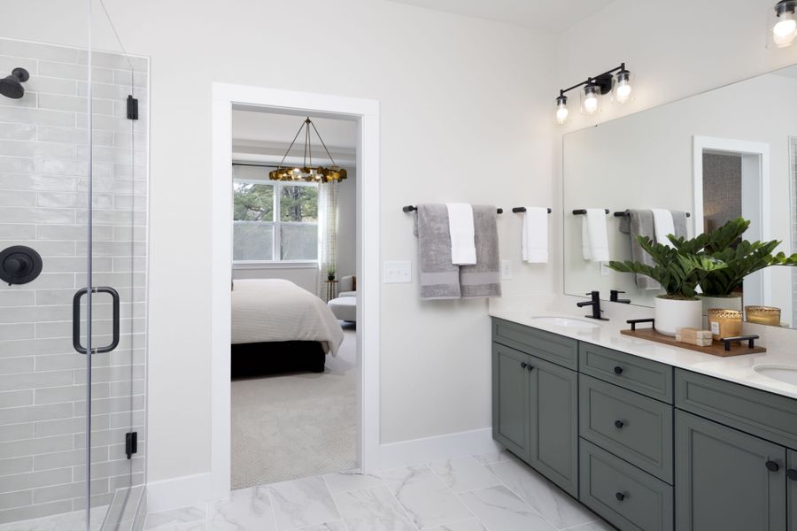 Furnished interior in a model home at Bloom in Fuquay Varina (Image 10). Furnished interior in a model home at Bloom in Fuquay Varina (Image 10).