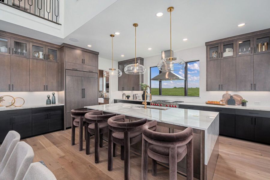 Furnished interior in a model home at Fields - Brookside North in Frisco (Image 19). Furnished interior in a model home at Fields - Brookside North in Frisco (Image 19).