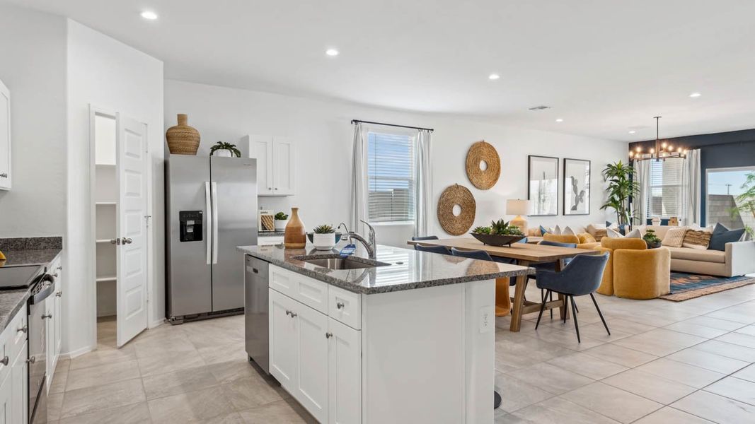 Furnished interior in a model home at Elena Trails in Maricopa (Image 24).