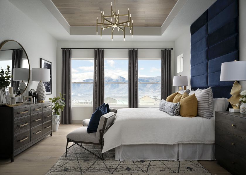 Furnished interior in a model home at Cloverleaf - Pinnacle Collection in Monument (Image 6).