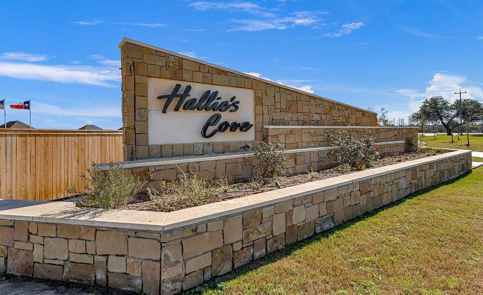 Hallie's Cove Community Sign