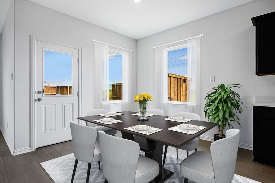 Furnished interior in a model home at Madero 50s in Fort Worth (Image 8).