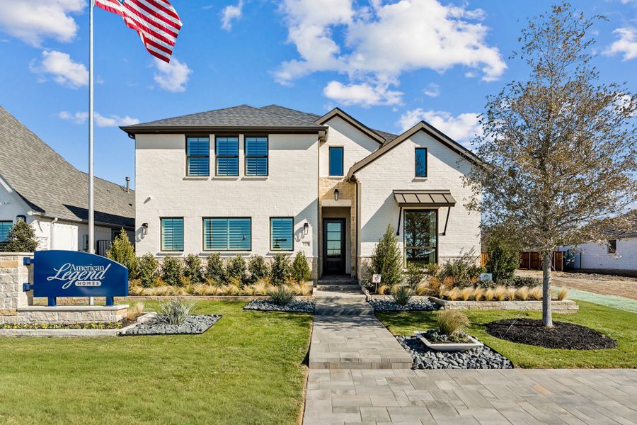 Luxury Model Home Exterior in Lakewood Village TX