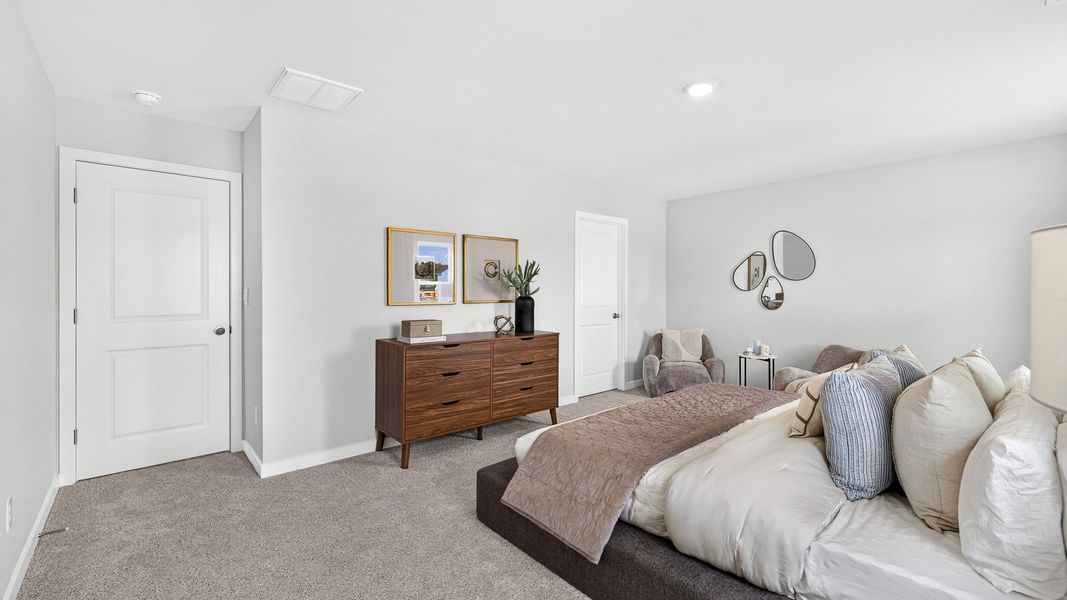 Furnished interior in a model home at Logan Farms in Mooresville (Image 24).