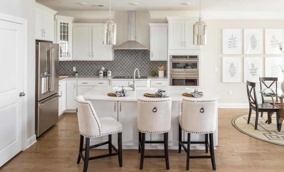 Furnished interior in a model home at Black Forest Pointe in Benson (Image 5).