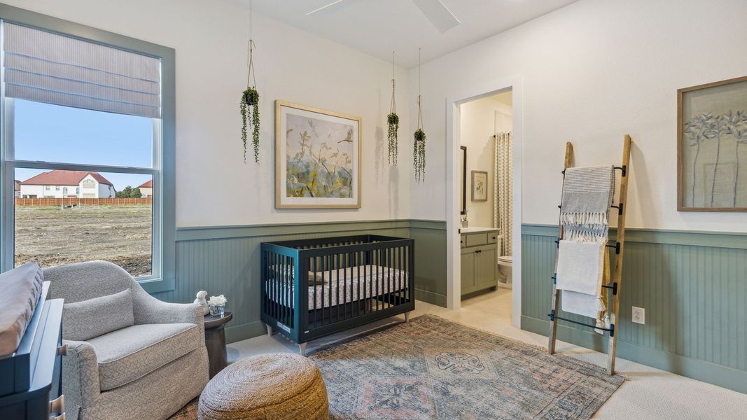 Furnished interior in a model home at The Reserve at Watters in Allen (Image 11).