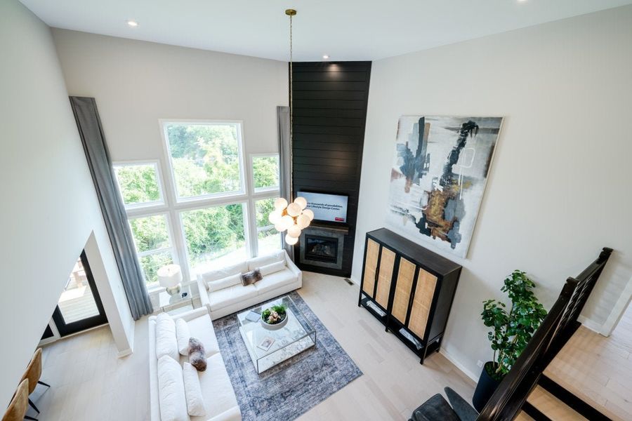 Furnished interior in a model home at The Estates and Meadows at Floyds Fork in Louisville (Image 32).