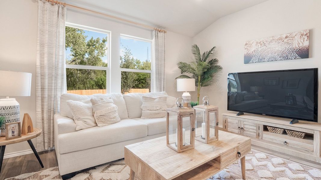 Furnished interior in a model home at Pecan Creek in Temple (Image 13).