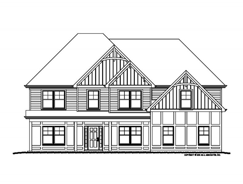 Architectural rendering of home exteriors planned for Lamar Farms in Newnan, GA (Image 9). Architectural rendering of home exteriors planned for Lamar Farms in Newnan, GA (Image 9).