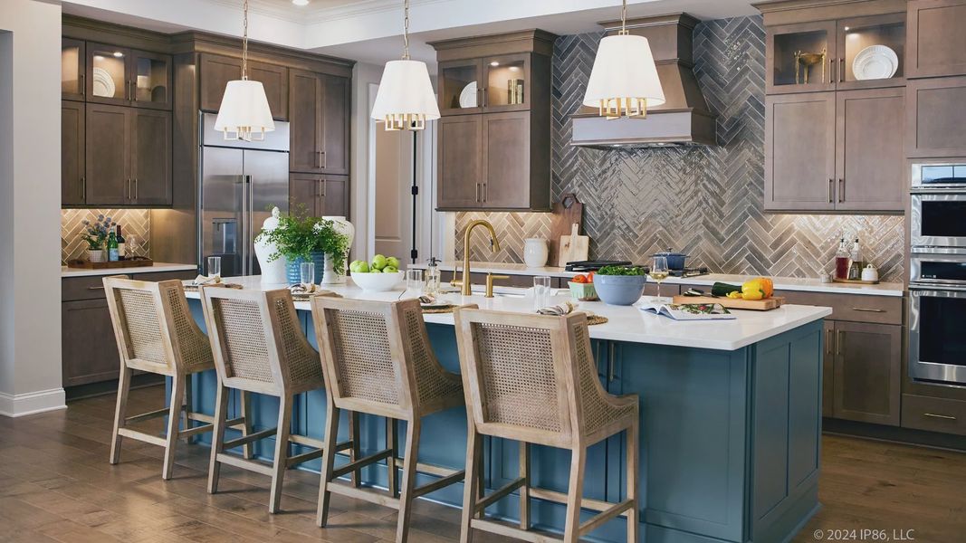 Furnished interior in a model home at The Courtyards at Stewarts Creek in Smyrna (Image 5).