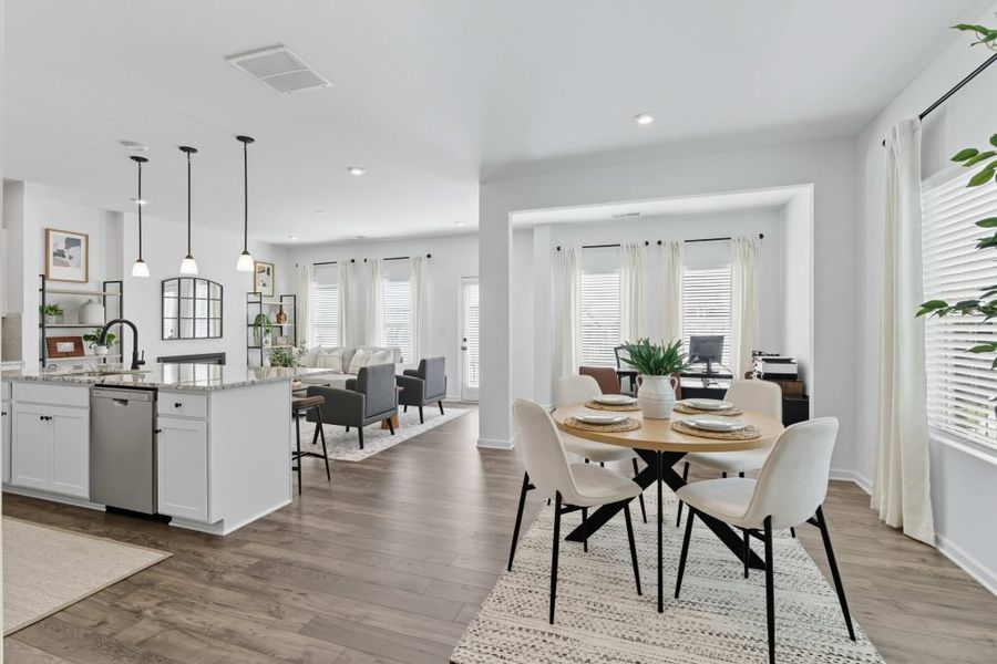 Furnished interior in a model home at Park Center Pointe in Austell (Image 8).