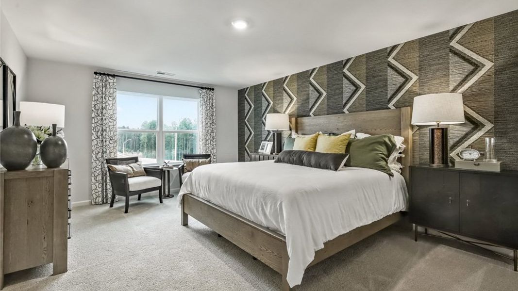 Furnished interior in a model home at Bexford in Willow Spring (Image 21).