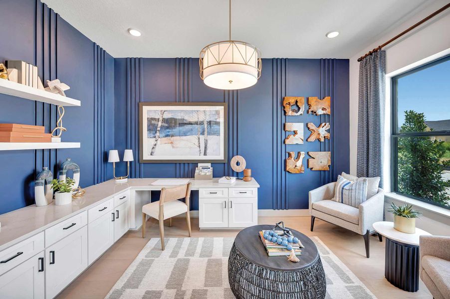 Furnished interior in a model home at Jubilee - Cottages Row Collection in Hockley (Image 8).