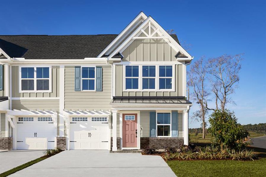 Front exterior of a home in the Course Club at Prince Creek community, located in Murrells Inlet, SC (Image 2).
