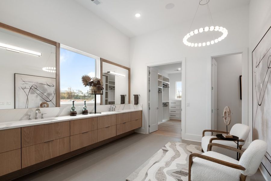 Furnished interior in a model home at Hamilton in Franklin (Image 22).